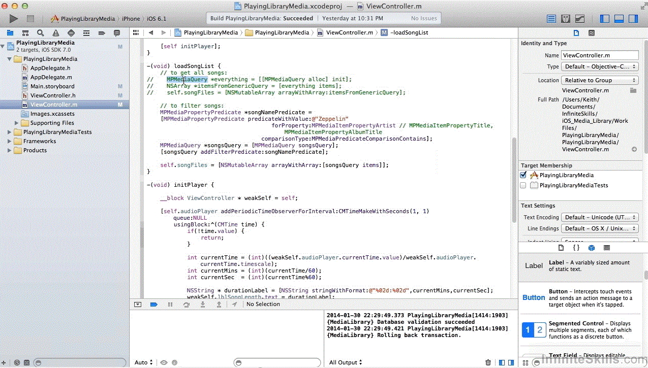 Mastering iOS Development - Media Library
