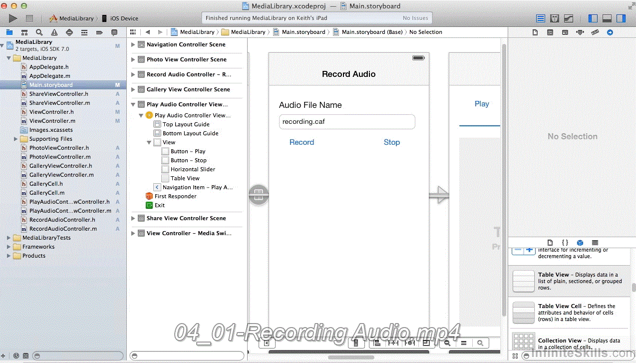 Mastering iOS Development - Media Library