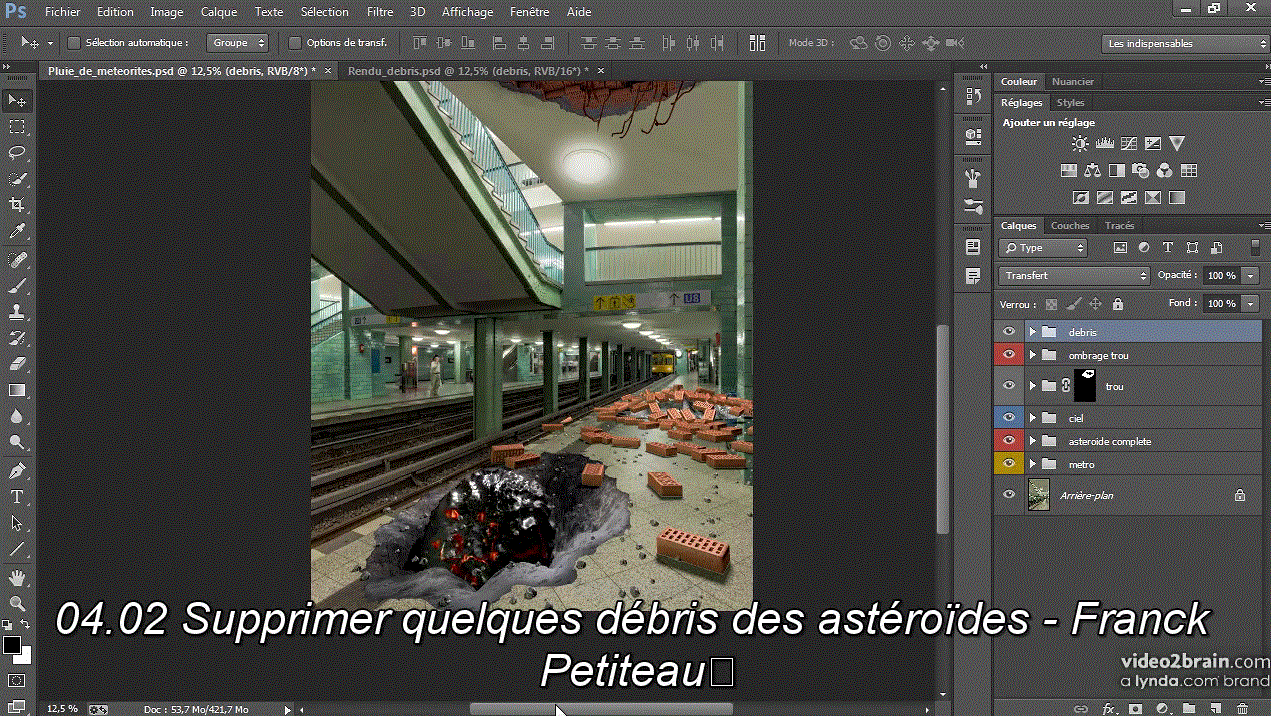 Atelier créatif avec Photoshop : Naufrage en ville Redressez la barre du navire !