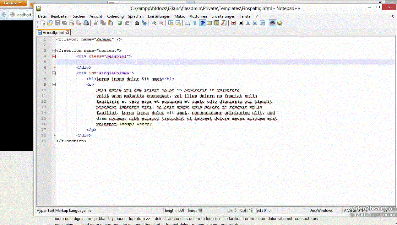 Templating mit Fluid Layouts in TYPO3 CMS und TYPO3 Neos entwickeln