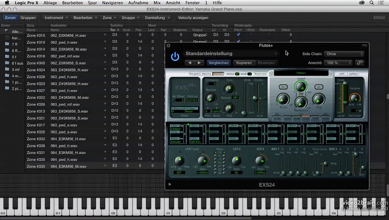 Softwareinstrumente in Logic Pro Synthesizer, Sampler und Drum Machines verstehen