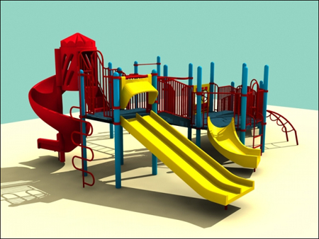 3D Models for Children Playground 儿童游乐场3D模型
