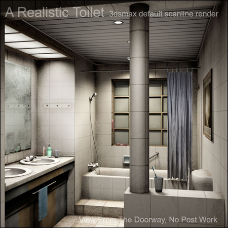 Renderosity – A Realistic Toilet