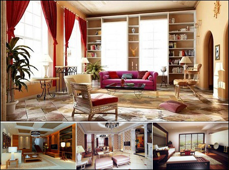 Retro Living Room 复古客厅