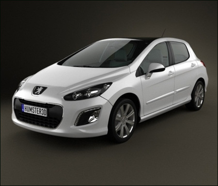 Peugeot 308 (2012) 3D 标致308模型
