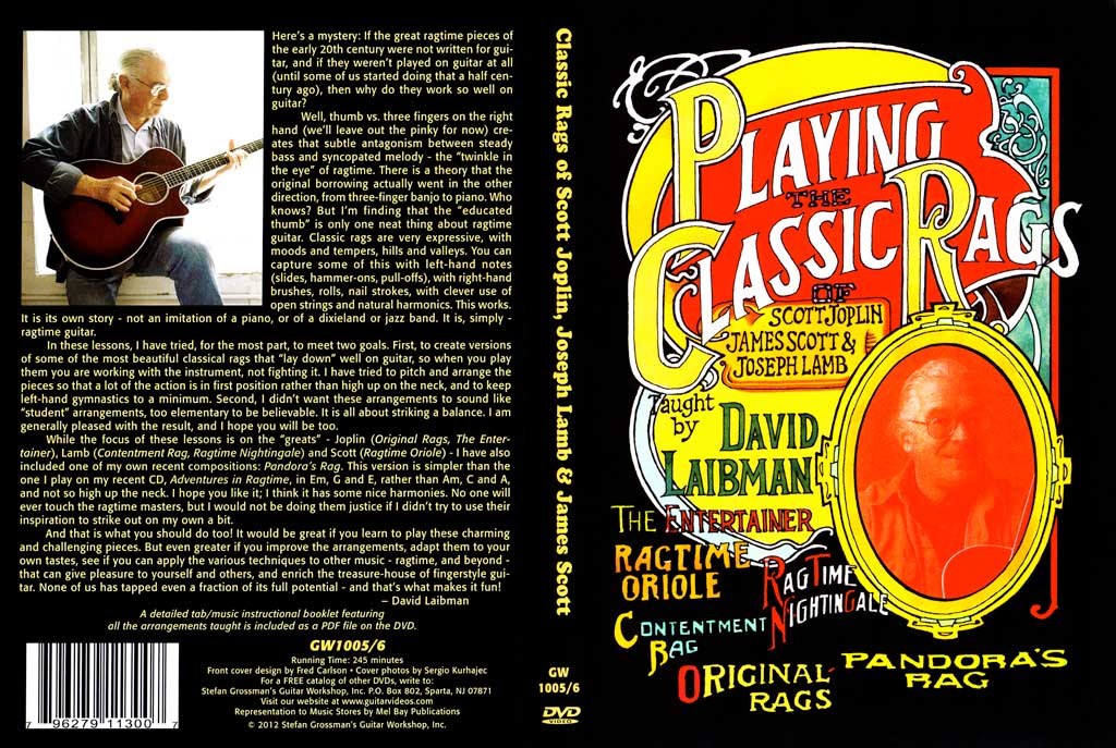 Grossman Guitar Workshop – David Laibman – Playing The Classic Rags – 2xDVD (2012)