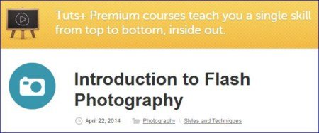 Tutsplus – Introduction to Flash Photography With Scott Chanson