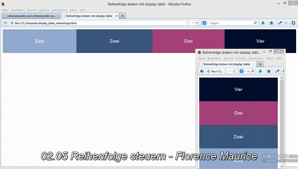 CSS-Layouts für Fortgeschrittene CSS-Tabellen, Multicolumn-Layout, Flexbox