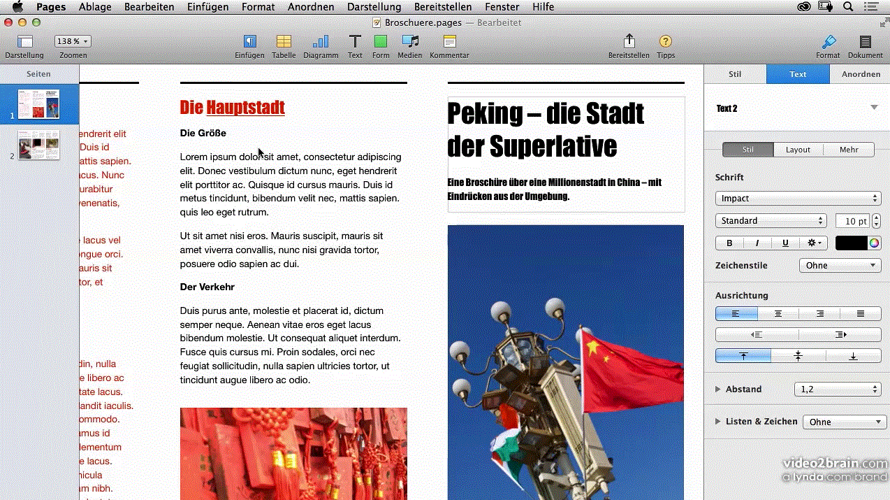 Layouts und Textverarbeitung mit Pages Texte aufbereiten und kreativ gestalten