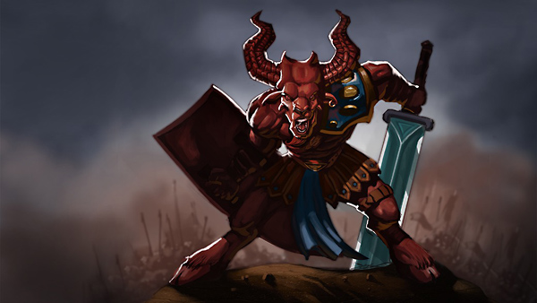 Dixxl Tuxxs – Illustrating a Fantasy Minotaur in Photoshop