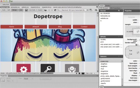 Trainsimple – Dreamweaver CC Fluid Grid Layouts
