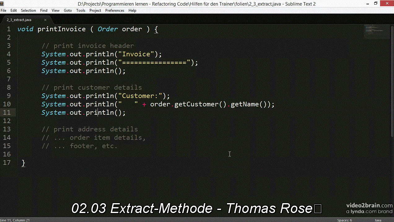 Programmieren lernen – Refactoring Code Methoden für besseren Code verstehen und anwenden