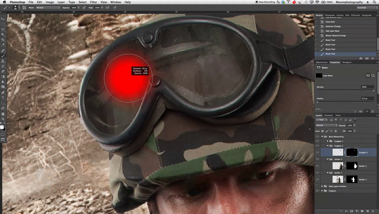 Back To War - Photoshop Retouching