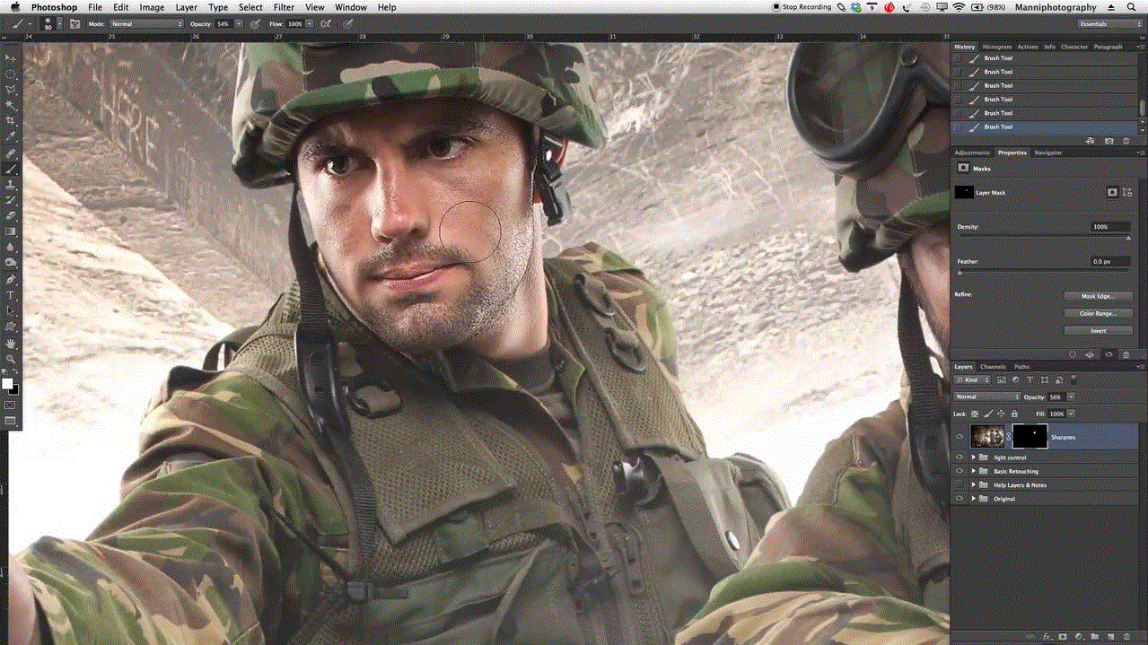 Back To War - Photoshop Retouching