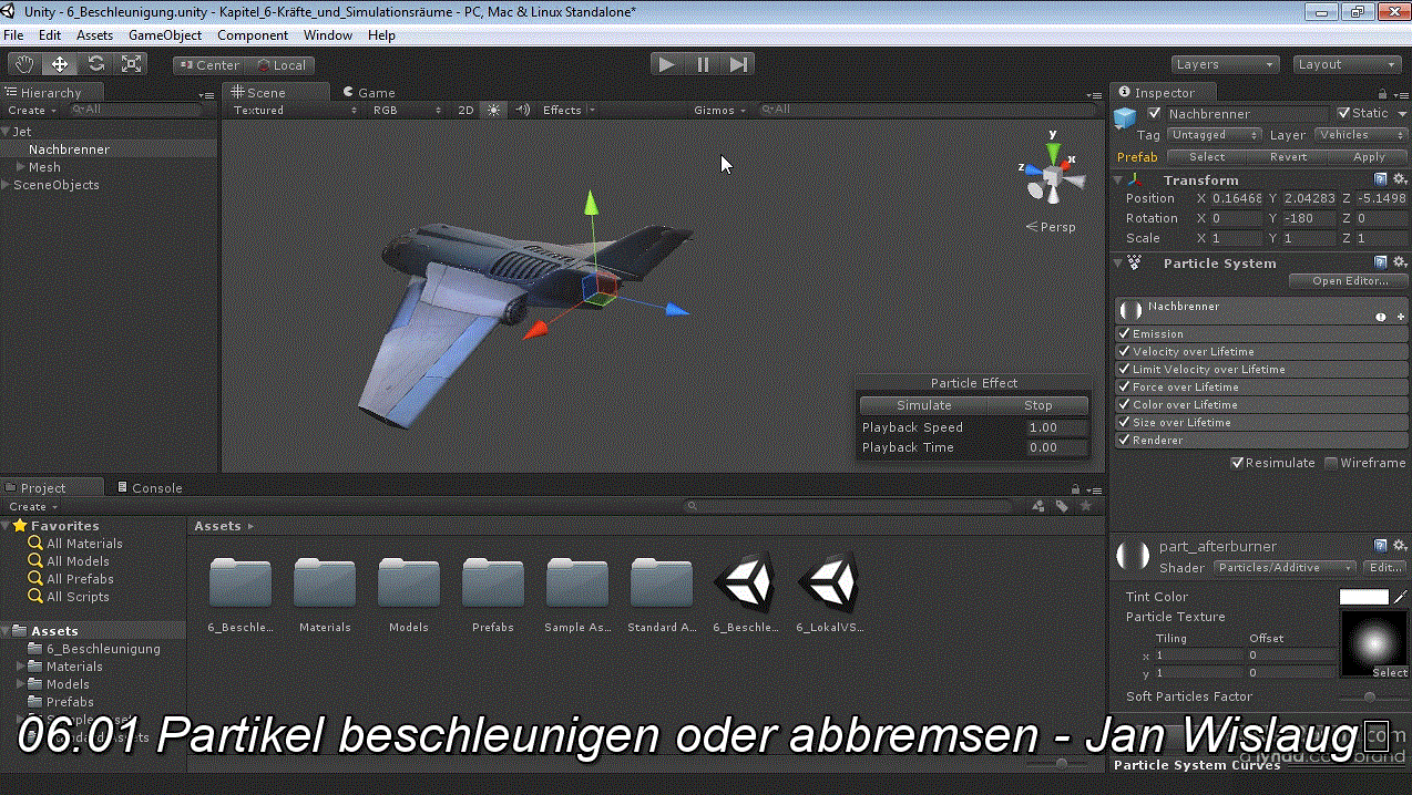 Unity: Das Partikelsystem „Shuriken“ Effekte wie Feuer, Rauch und Wasser erzeugen
