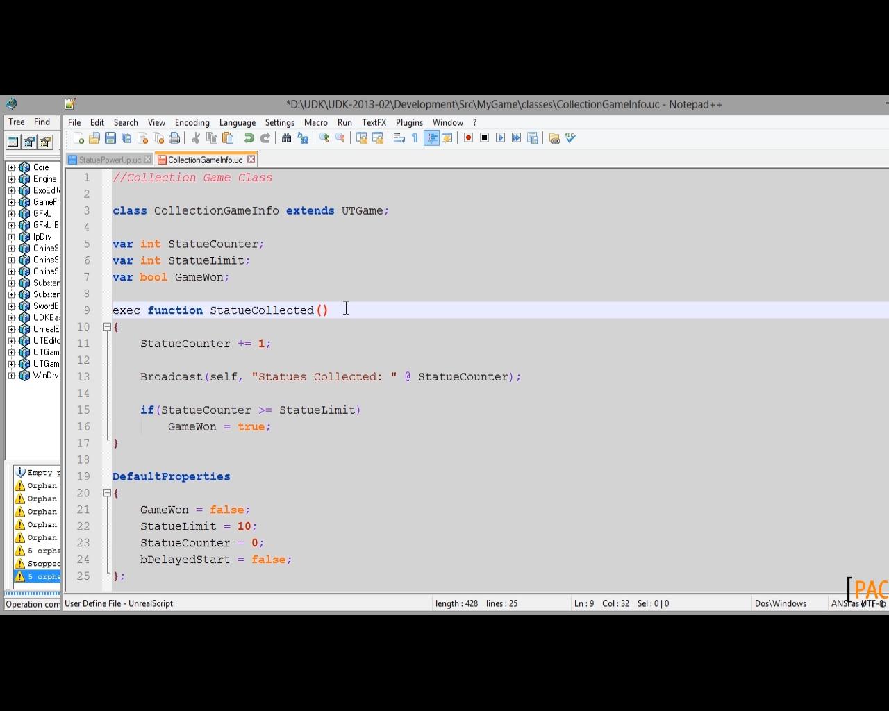 4_UDK Game Programming with UnrealScript Tutorial Create New Console Commands packtpub.com