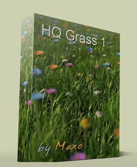 3dMentor – HQ Grass 1 高品质的花草3D模型