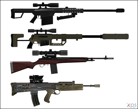 3D GunsModels by UAk 枪支模型