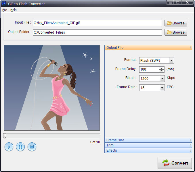 Program4Pc GIF to Flash Converter 4.0