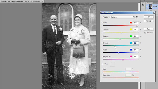 Lynda – Photo Restoration Techniques: Damaged Black-and-White Images