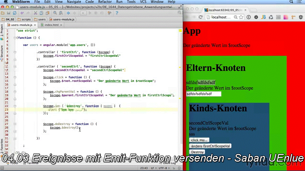 Datengetriebene Anwendungsentwicklung mit AngularJS
