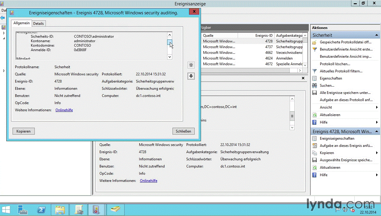 Windows Server 2012 R2: Überwachung Ereignisse in Windows-Netzwerken nachverfolgen