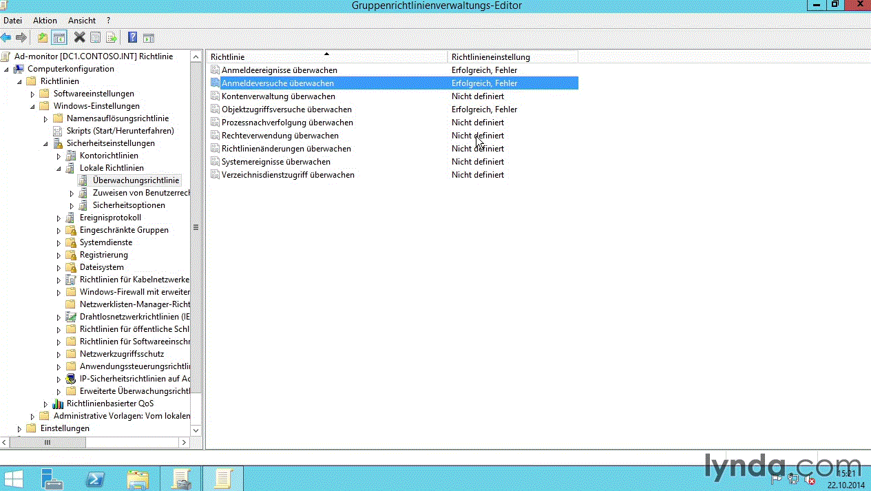 Windows Server 2012 R2: Überwachung Ereignisse in Windows-Netzwerken nachverfolgen