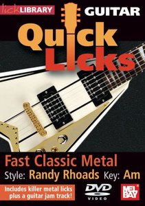Lick Library – Quick Licks: Fast Classic Metal – Randy Rhoads key of Am