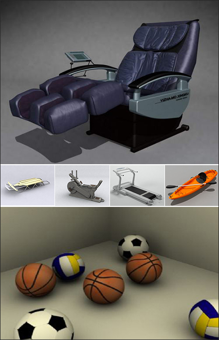 Sports Supplies Collection 运动用品系列模型
