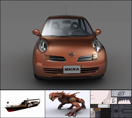 Naruto DBZ Marvel SF 4 and Many More 3d Models