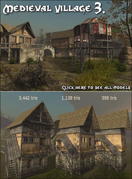 DEXSOFT-GAMES Medieval Village 3 model pack