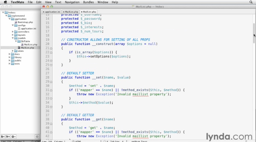 Lynda – MVC Frameworks for Building PHP Web Applications