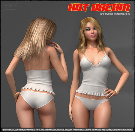 Hot Dream – Top and Panties for V4