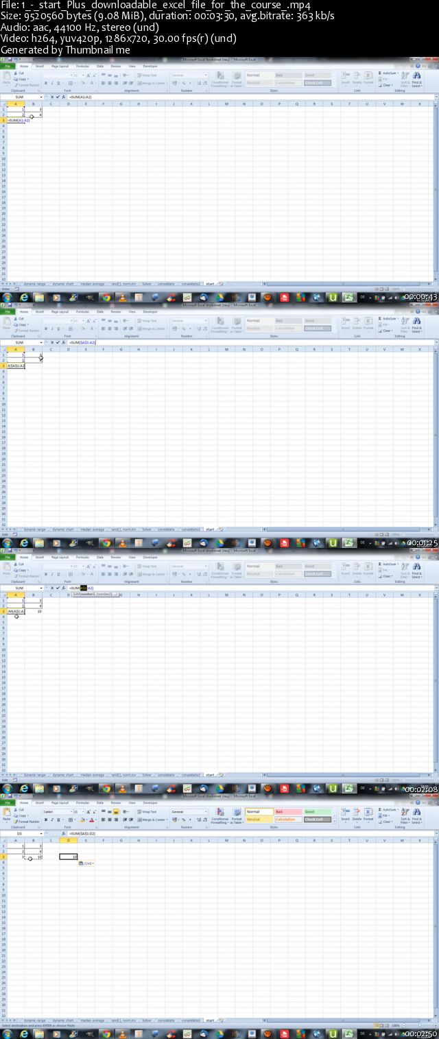 Excel Crashcourse Intermediate & Advanced