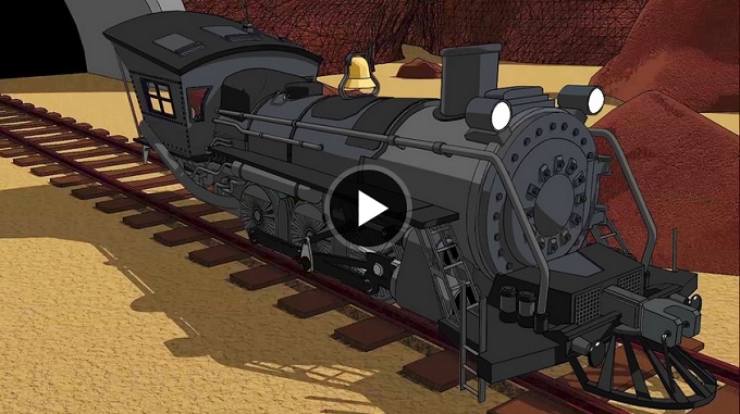 Modeling and Rendering a Cartoon Train in Maya