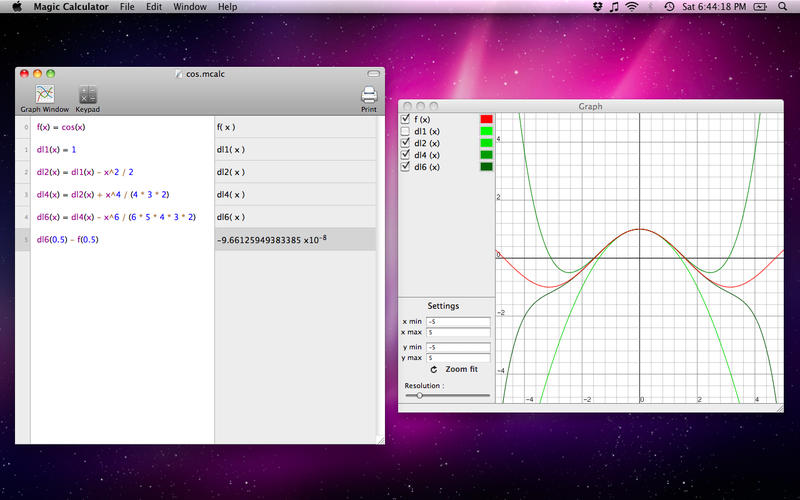 Magic Calculator v2.6 Mac OS X