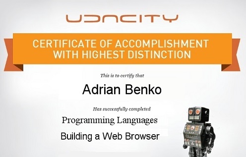 Udacity – Programming Languages – Building a Web Browser
