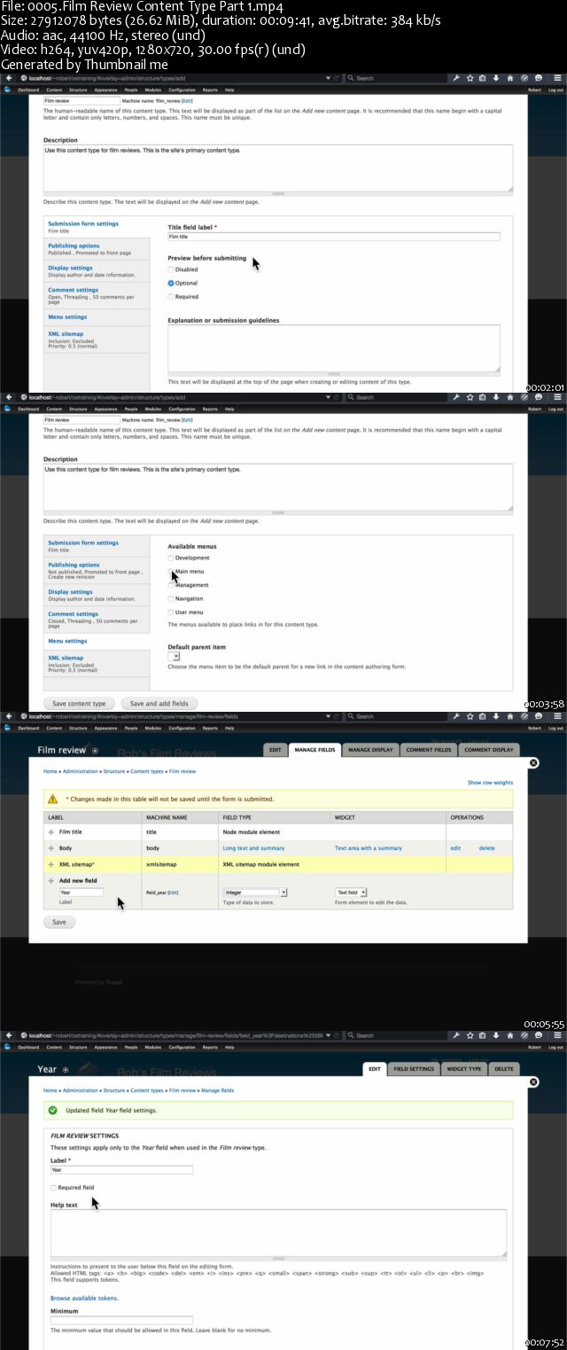 Ostraining - Build a Film Review Site Part 1
