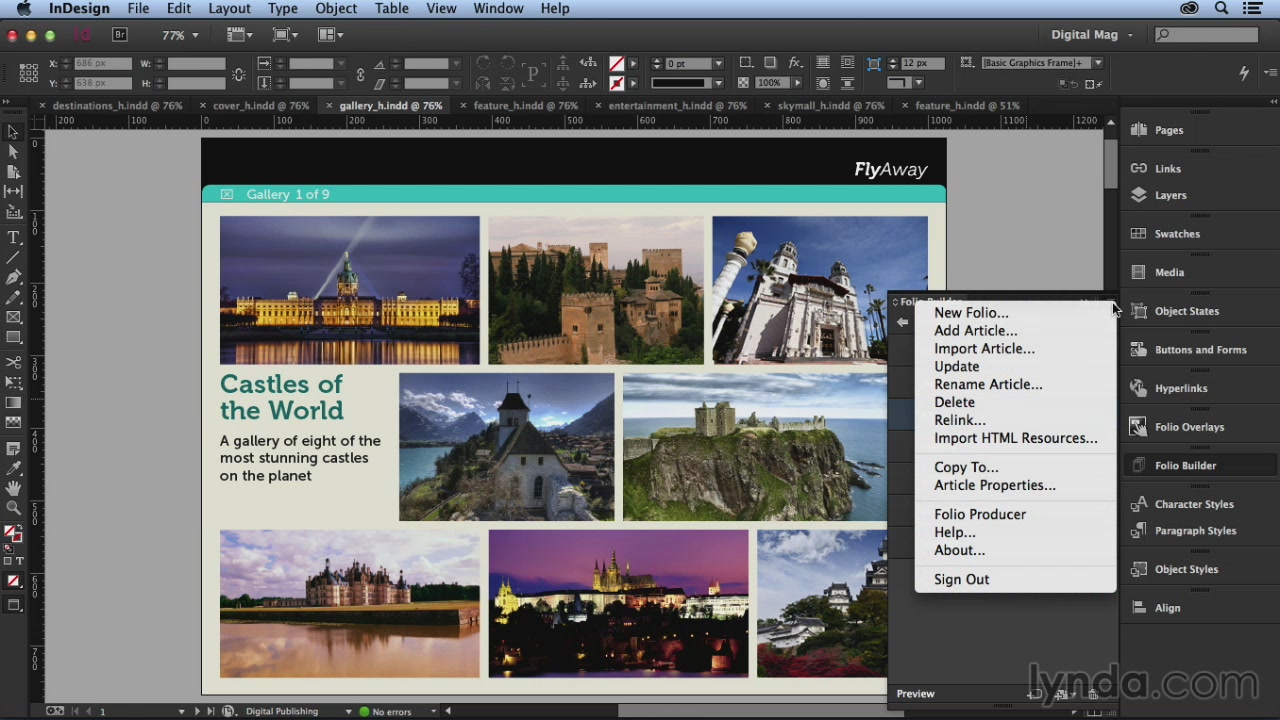 Lynda - Designing a Digital Magazine [repost]
