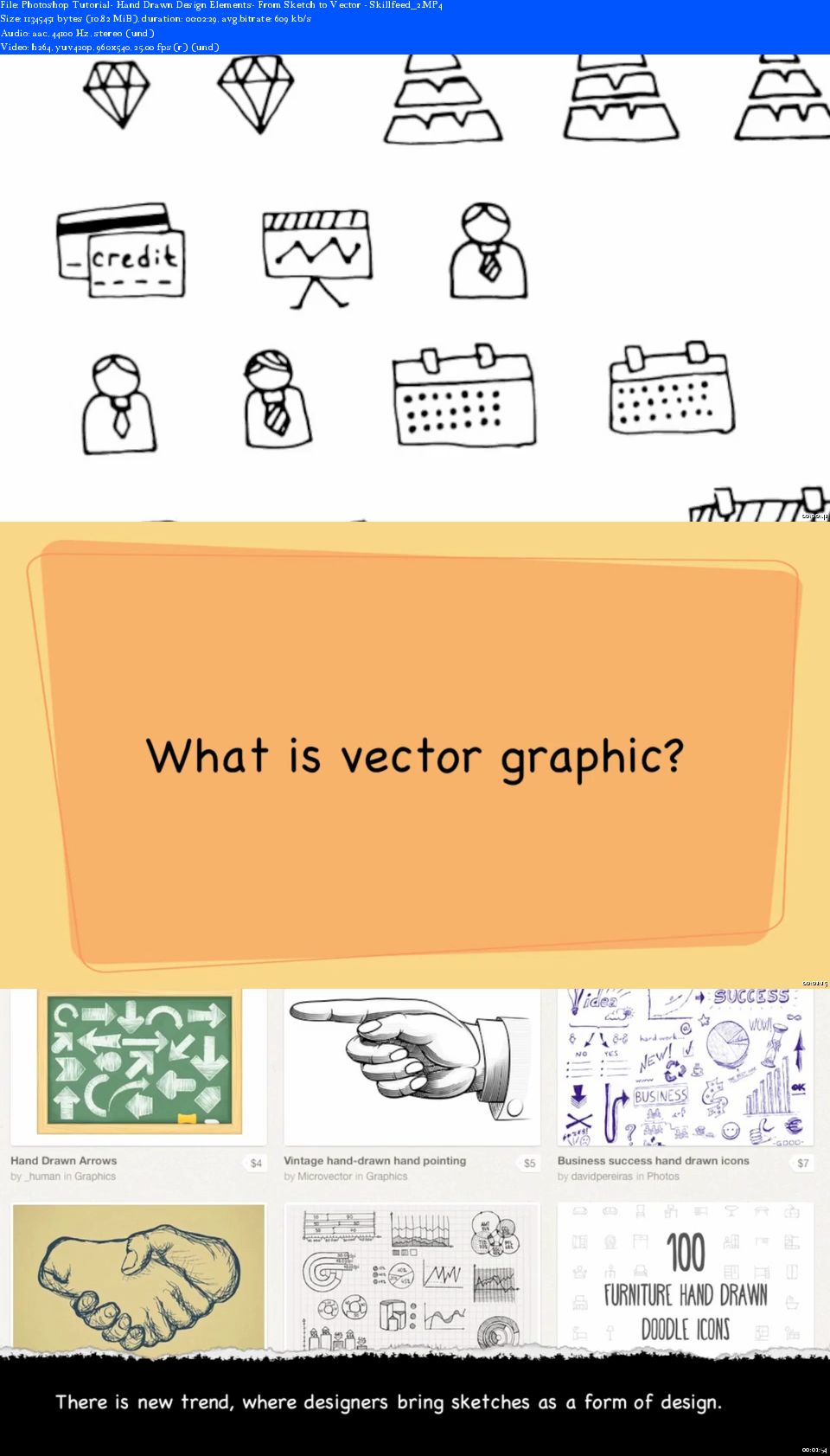 Hand Drawn Design Elements: From Sketch to Vector