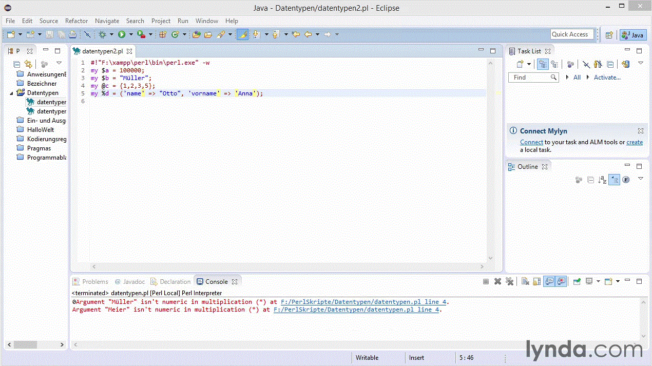 Perl 5 – Grundlagen Installation, Sprach- und Syntax-Elemente, Datenzugriff