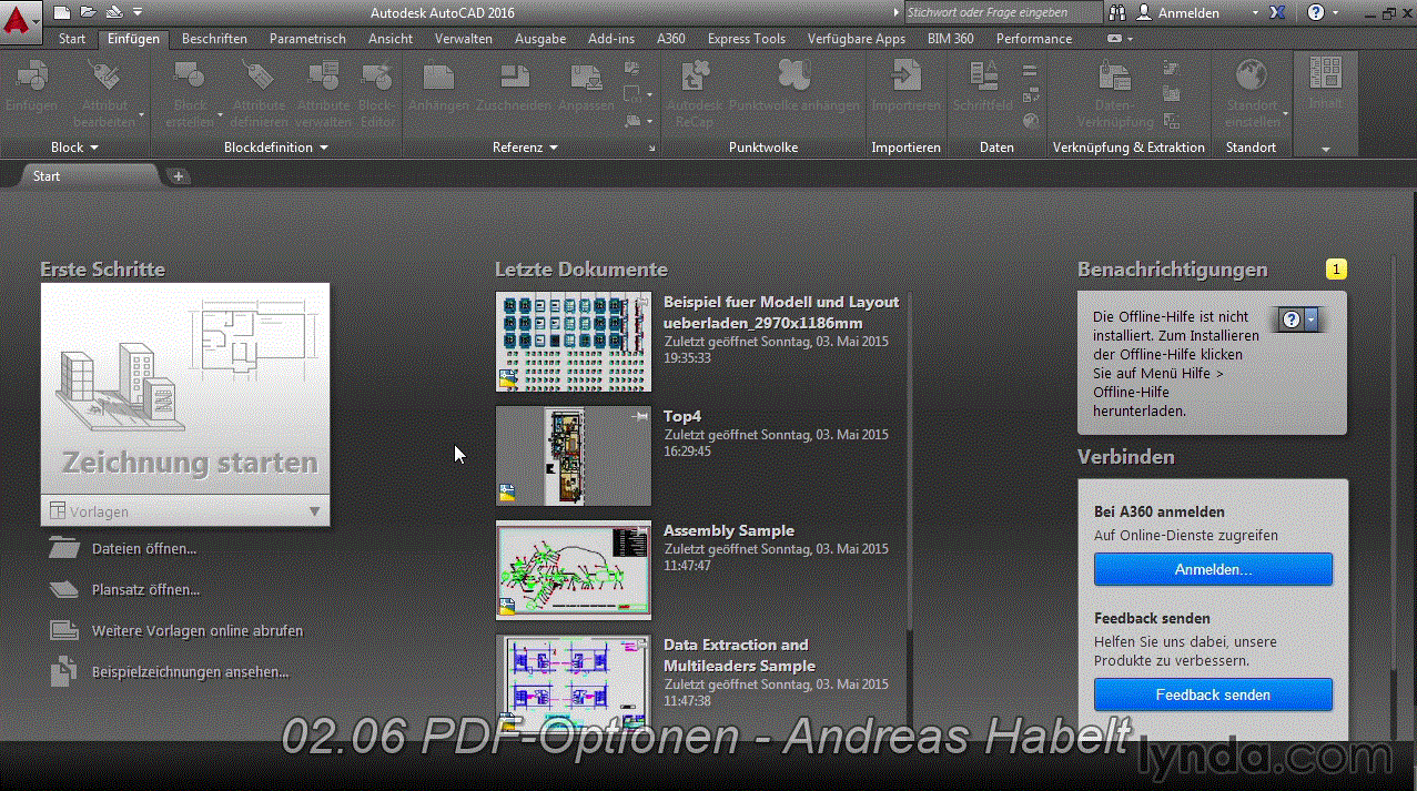 Neu in AutoCAD 2016 Benutzeroberfläche, Zeichenbefehle, 3D-Funktionen