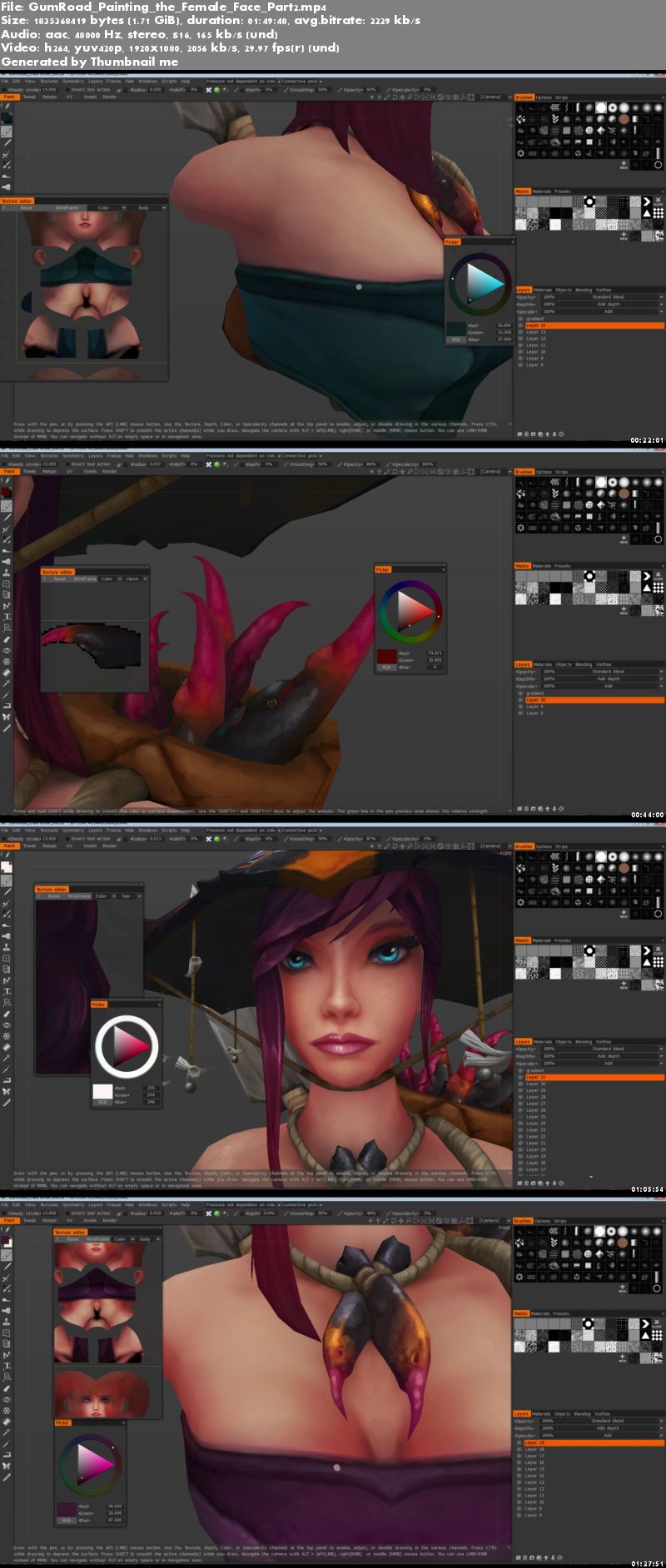 Texture Tutorial - Painting the Female Face