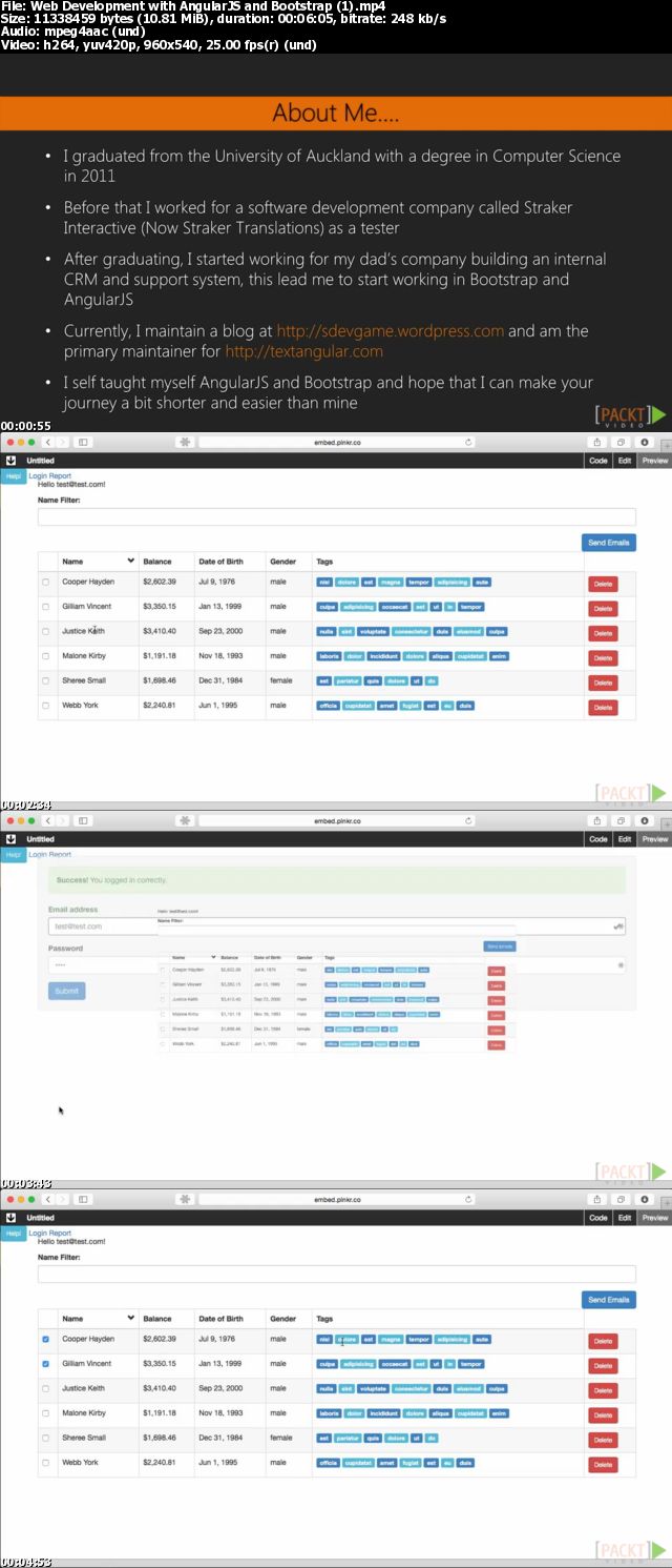 Web Development with AngularJS and Bootstrap