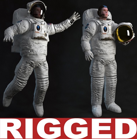 TurboSquid – Astronaut Rigged