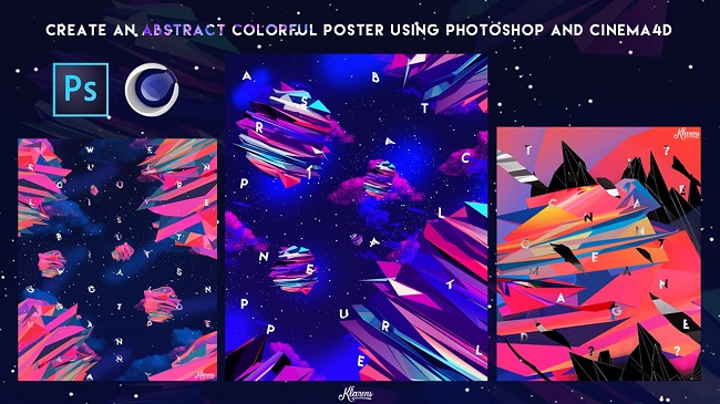 Skillshare – Create a colorful Abstract Poster using Cinema4D and Photoshop