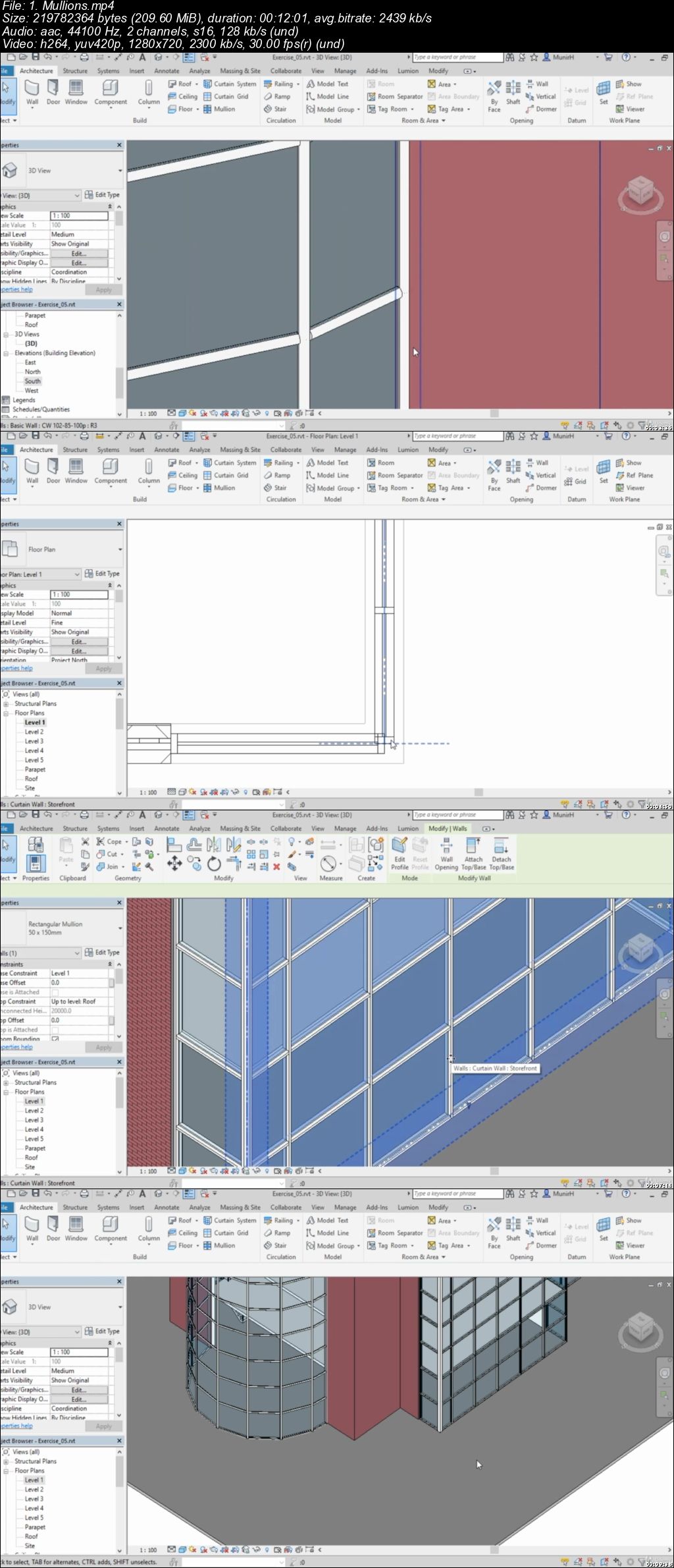Curtain Walls in Revit 2018 - Everything you need to know