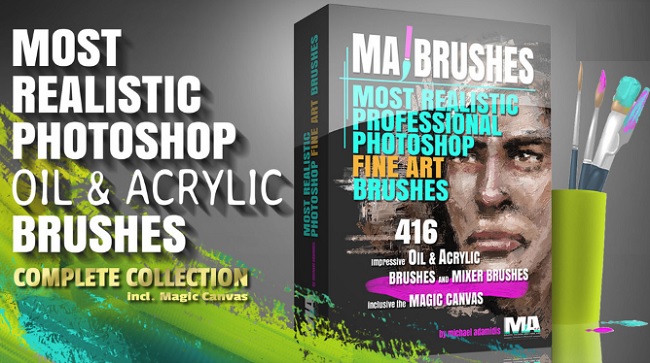Gumroad – MA Brushes – Realistic PHOTOSHOP Oil & Acrylic Brushes