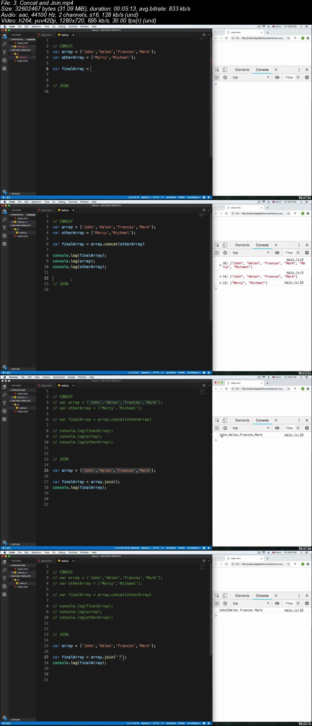The complete beginner JavaScript ES5, ES6 and JQuery Course