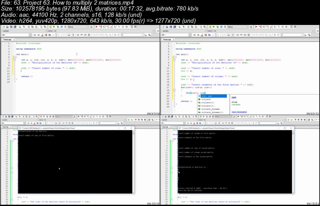 Code 100+ practical projects on C++ programming from scratch